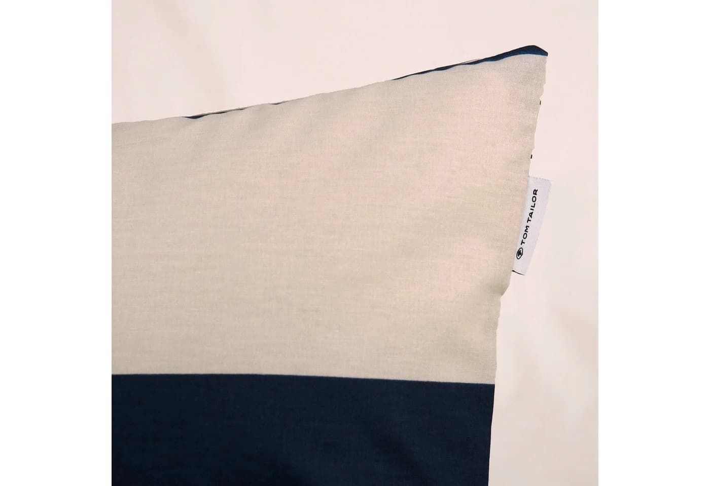 TOM TAILOR HOME Bettwäsche BOLD STRIPES Renforcé 3-tlg. Navy/Sand - Bild 3