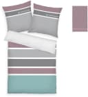 TOM TAILOR HOME Bettwäsche Felix 3-tlg. Mauve Streifen Renforcé Bild 1