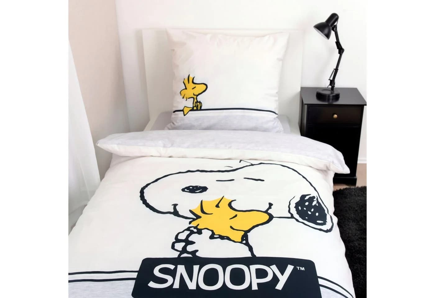 Herding Jugendbettwäsche Snoopy Weiß Renforcé - Bild 4