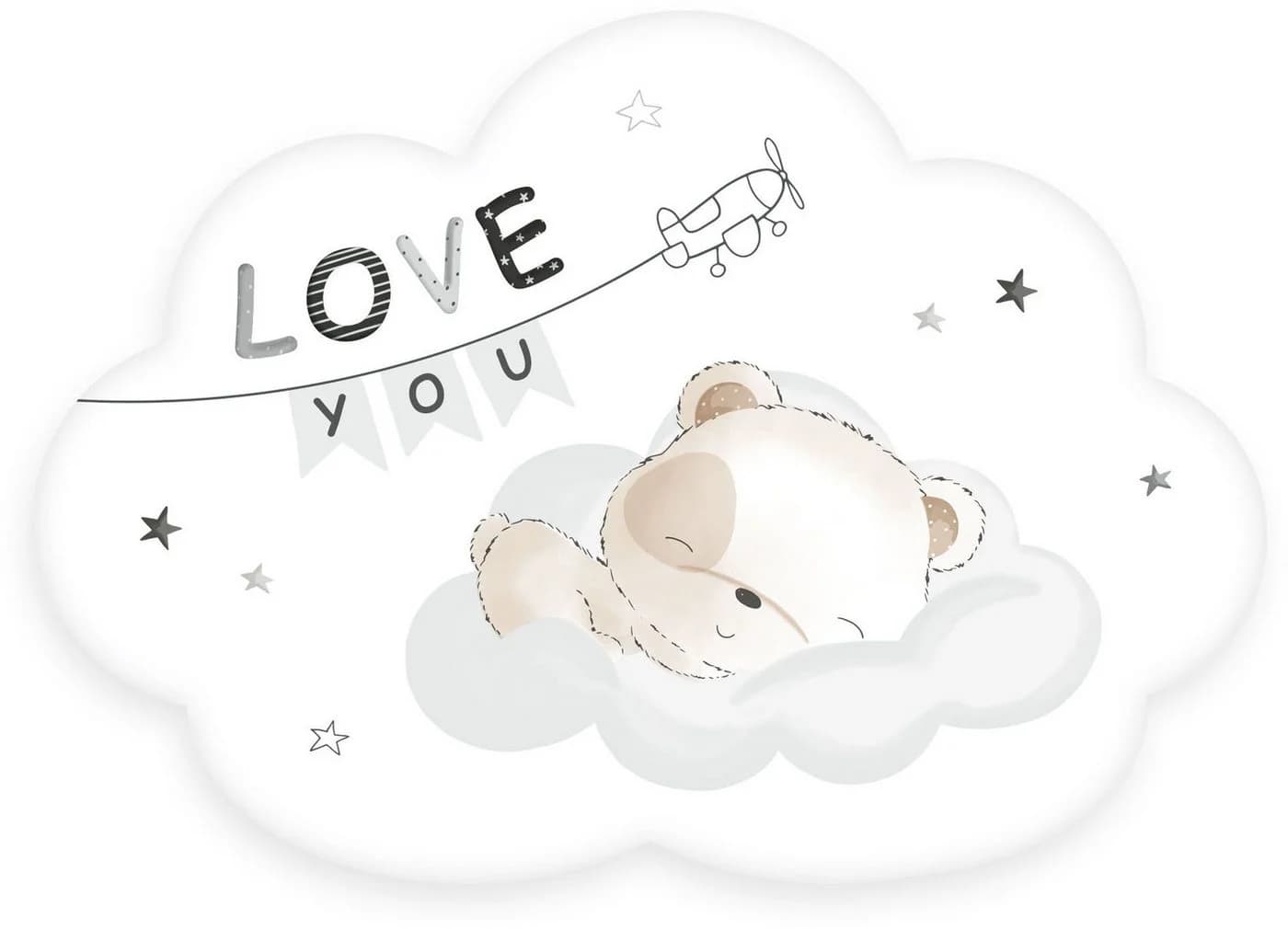 Baby Best Dekokissen Sleeping Little Bear Bunt Motivform