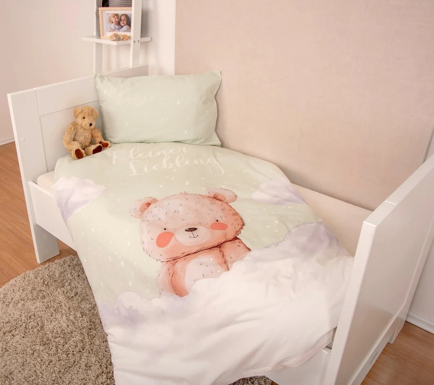 OTTO HOME Babybettwäsche Kleiner Liebling Grün 100x135 cm