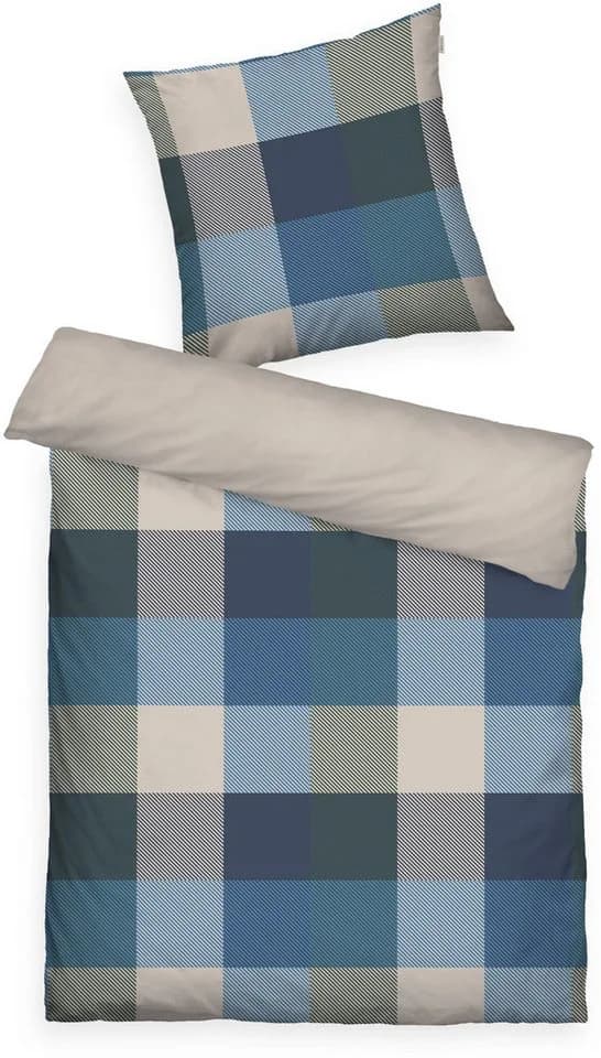 TOM TAILOR HOME Wendebettwäsche BOLD MOSAIC Navy Forest Flanell - Bild 2