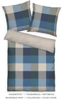 TOM TAILOR HOME Wendebettwäsche BOLD MOSAIC Navy Forest Flanell Bild 3