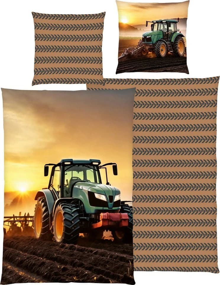 Herding Young Collection Bettwäsche Traktor Renforcé 2-teilig Wendebettwäsche - Bild 3