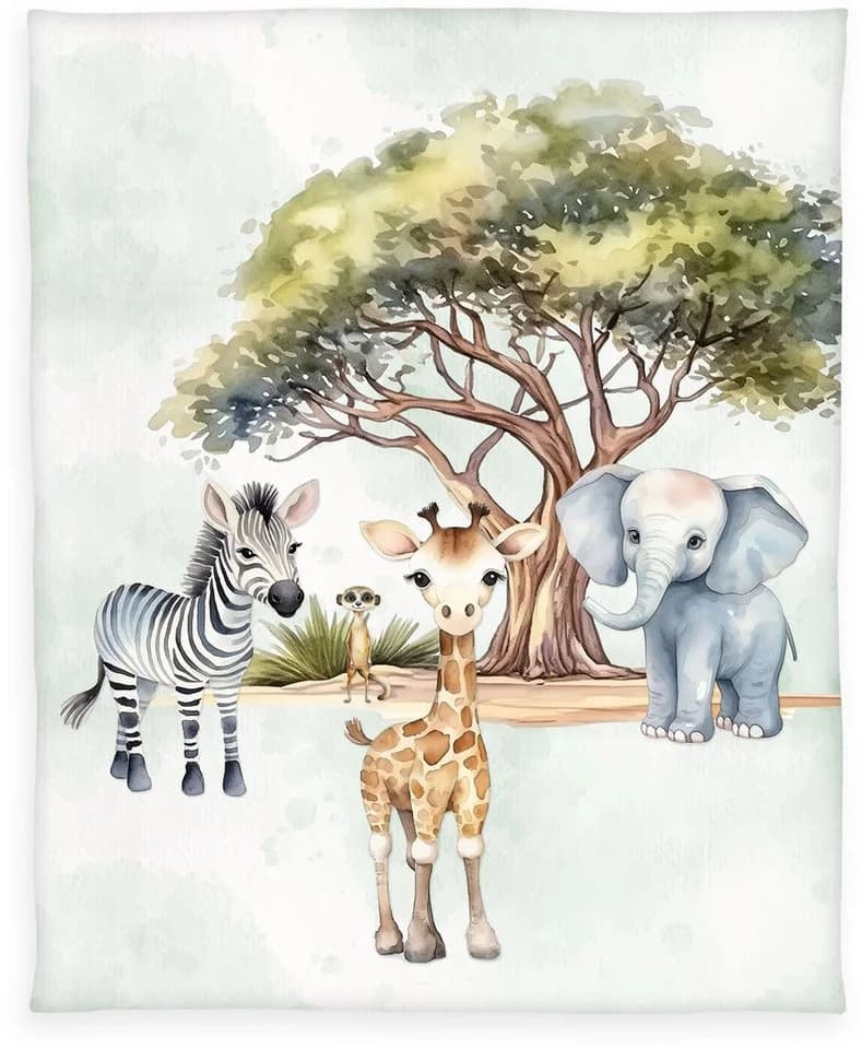 Herding Young Collection Kinderdecke Safari Bunt Fleece - Bild 2