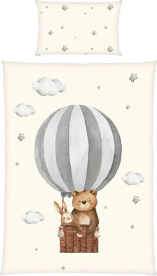 Baby Best Wendebettwäsche Ballonfahrt Bunt 100% Baumwolle - Bild 4