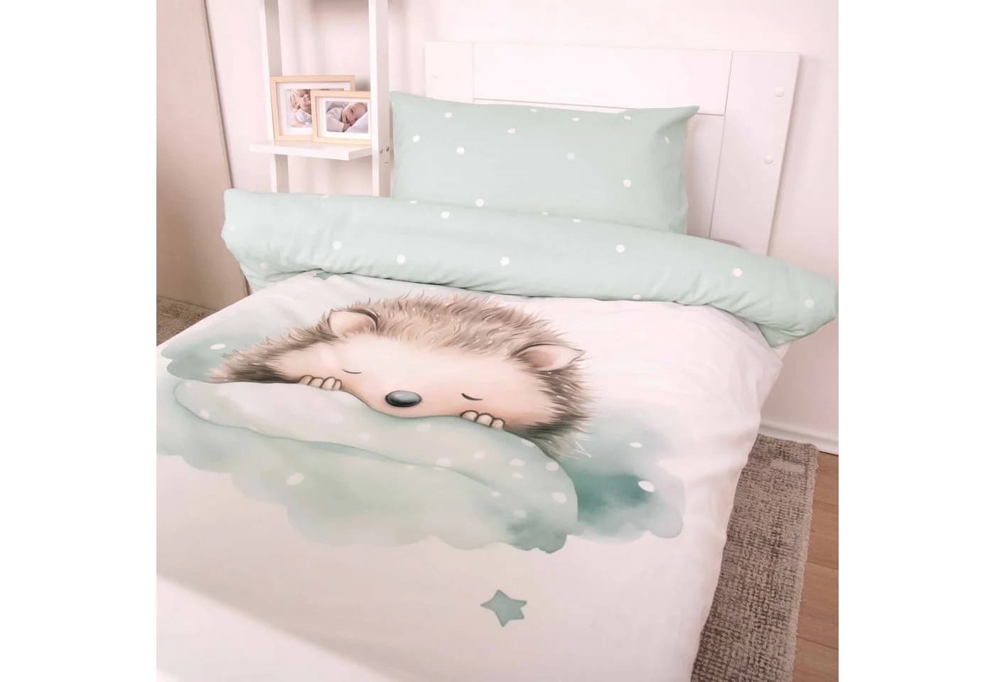 Baby Best Babybettwäsche Kleiner Igel Bunt Renforcé 2-tlg.