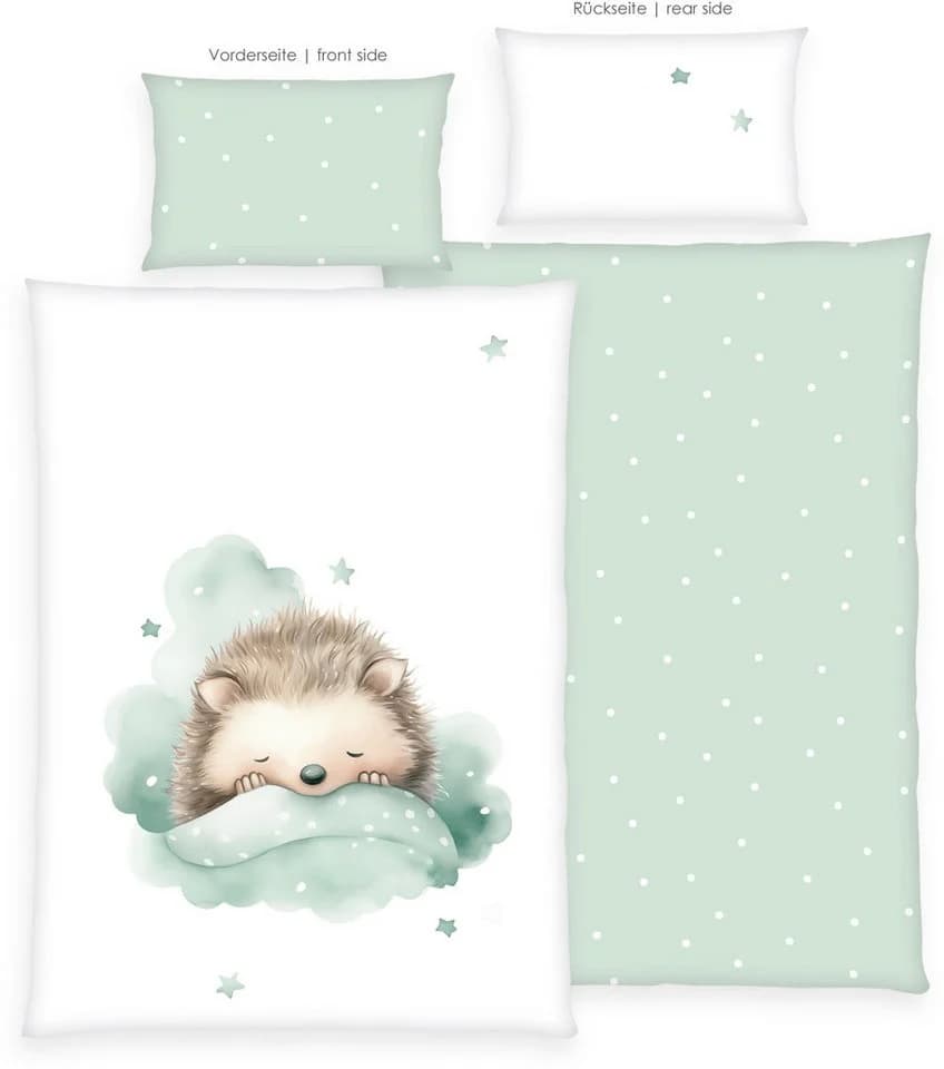 Baby Best Babybettwäsche Kleiner Igel Bunt Renforcé 2-tlg. - Bild 3