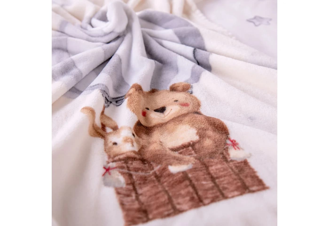 Babydecke babybest Ballonfahrt Bunt 100% Polyester Kuscheldecke - Bild 3