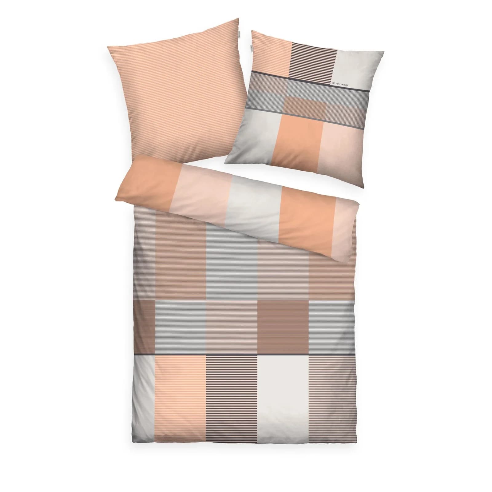 Bettwäsche TOM TAILOR Satin Orange 135x200 cm