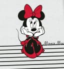 Disney Minnie Mouse Bettwäsche - Grau, Schwarz, Rot Bild 1