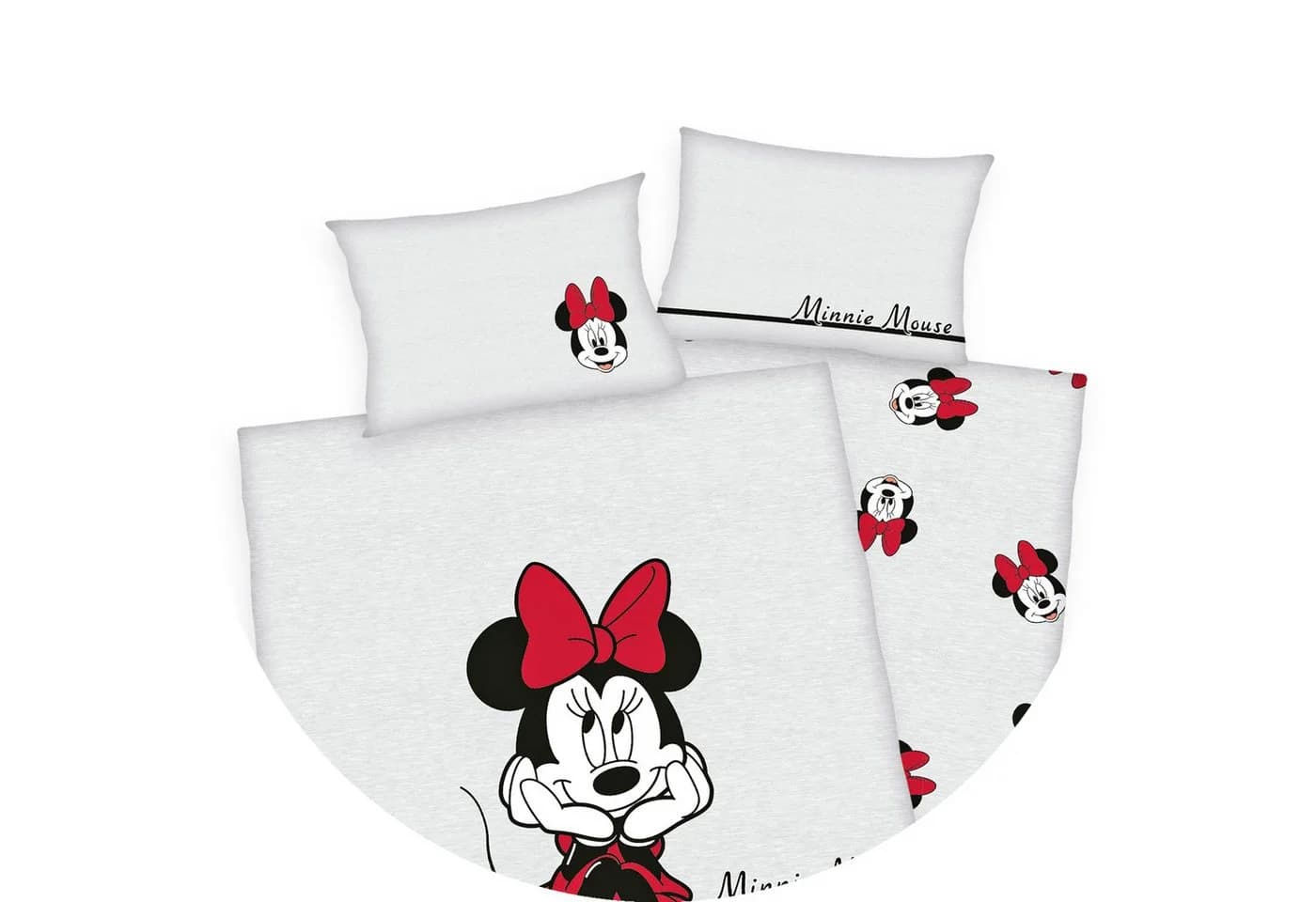 Disney Minnie Mouse Bettwäsche - Grau, Schwarz, Rot - Bild 4