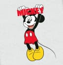 Herding Babybettwäsche Disney Mickey Mouse Grau Schwarz Rot 2-teilig Bild 1