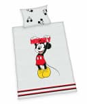 Herding Babybettwäsche Disney Mickey Mouse Grau Schwarz Rot 2-teilig Bild 2