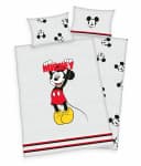 Herding Babybettwäsche Disney Mickey Mouse Grau Schwarz Rot 2-teilig Bild 3