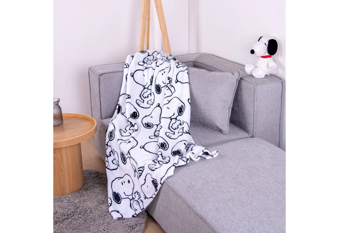 Herding Wohndecke Snoopy Weiß 150x200 cm Oeko-Tex® Standard 100