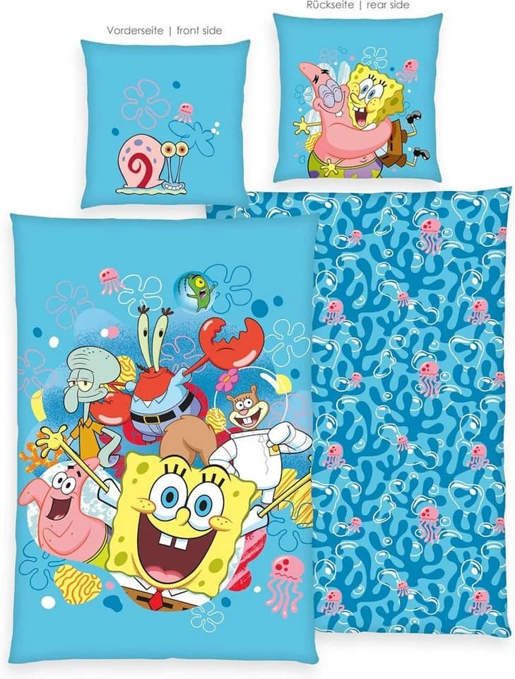 Sponge Bob Bettwäsche Bunt Wendebettwäsche Renforcé - Bild 3