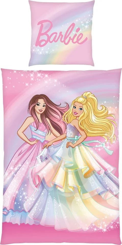 Barbie Bettwäsche Rainbow Renforcé 2-teilig Wendebettwäsche - Bild 3
