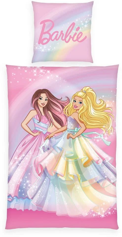 Barbie Bettwäsche Rainbow Renforcé 2-teilig Wendebettwäsche - Bild 4