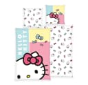 Hello Kitty Kinderbettwäsche 2-teilig Baumwolle Renforcé Rosa/Weiß Bild 2