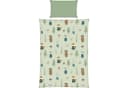 Wendebettwäsche Waldtiere Baumwolle Flanell 100x135x40 cm Bild 1