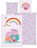 Peppa Pig Wendebettwäsche Flanell 2-teilig Bunt Bild 2