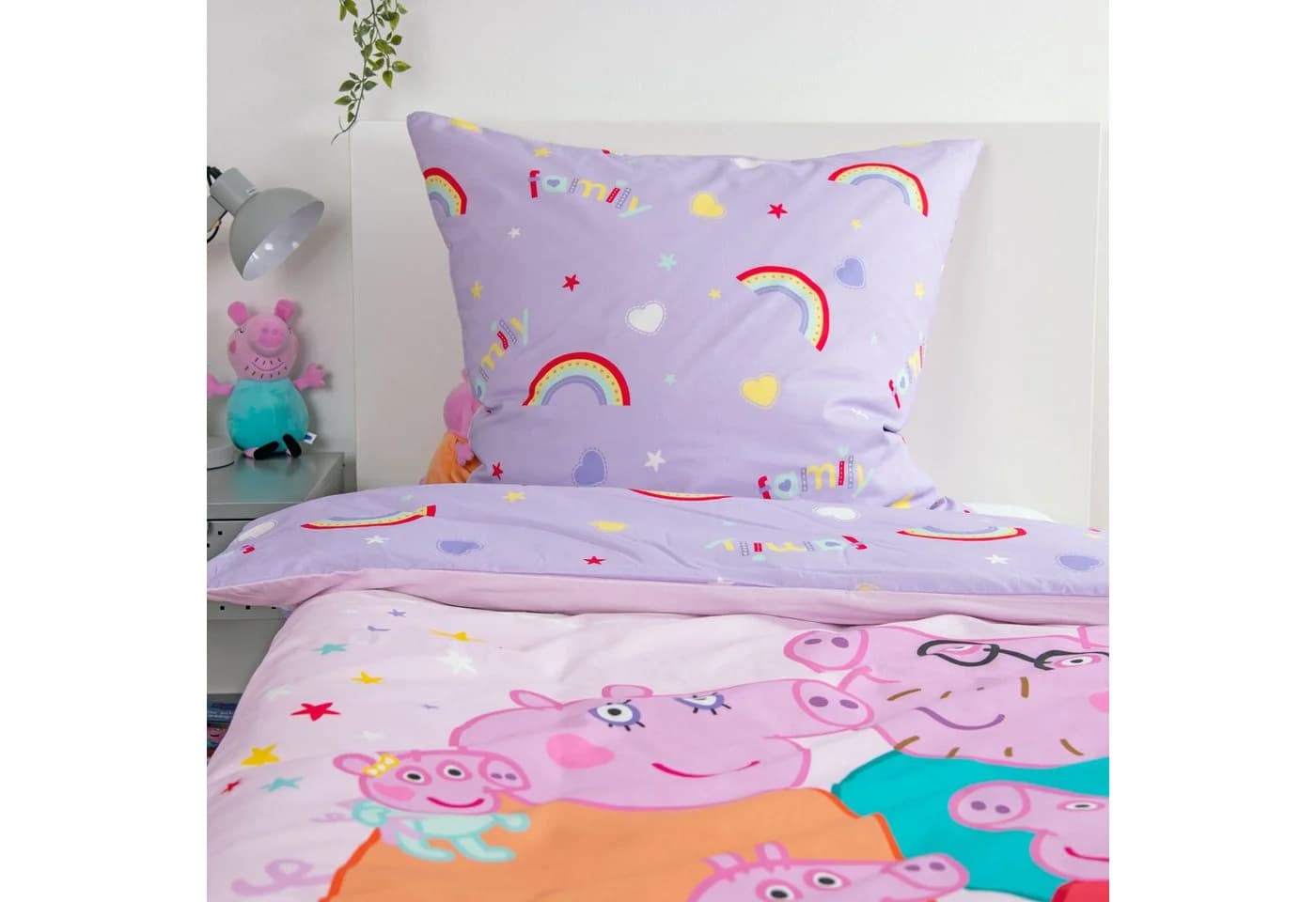 Peppa Pig Wendebettwäsche Flanell 2-teilig Bunt - Bild 4