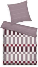 TOM TAILOR Bettwäsche Bold Check Mauve/Pflaume/Weiß 100% Baumwolle Bild 2