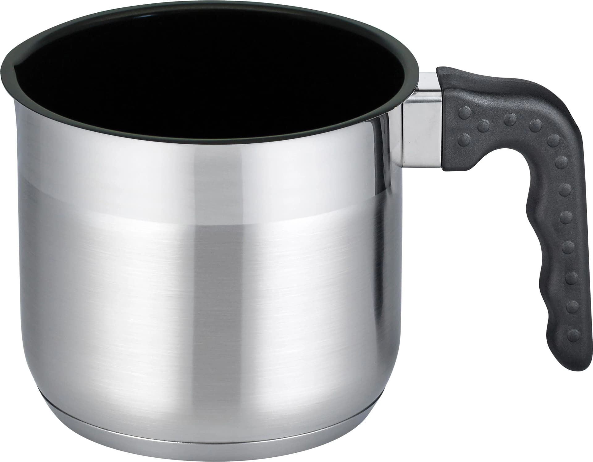 ELO BASIC Milchtopf Turmalin Edelstahl Schwarz 13,3L