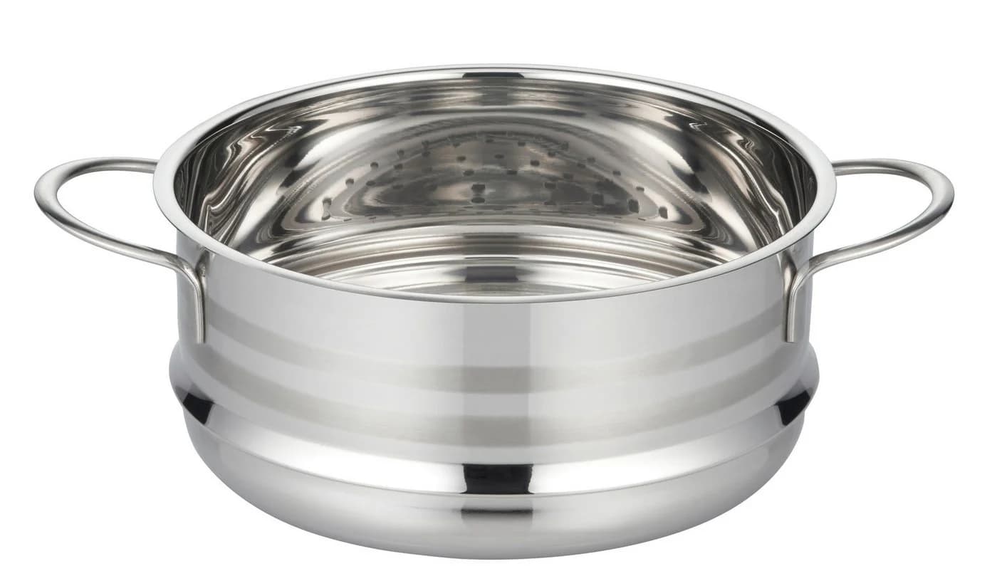 ELO Basic Dampfgartopf Brillant Silber 18 cm Glasdeckel Induktion - Bild 4