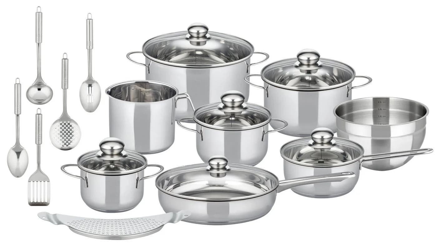 Topf-Set ELO BASIC 'Prima Tavola' 20-teilig Edelstahl