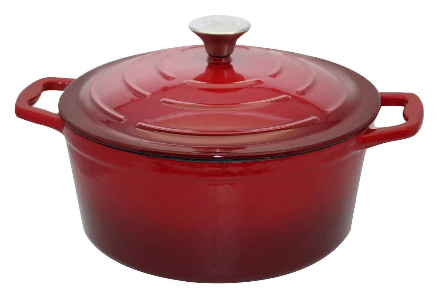 ELO Gusseisen Kochtopf 26 cm Kirschrot Emaille