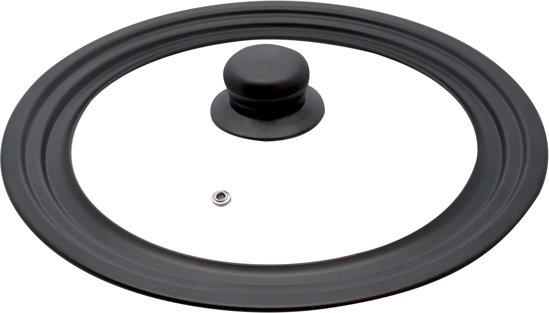 Universaldeckel ELO Schwarz Transparent Glas 20 cm
