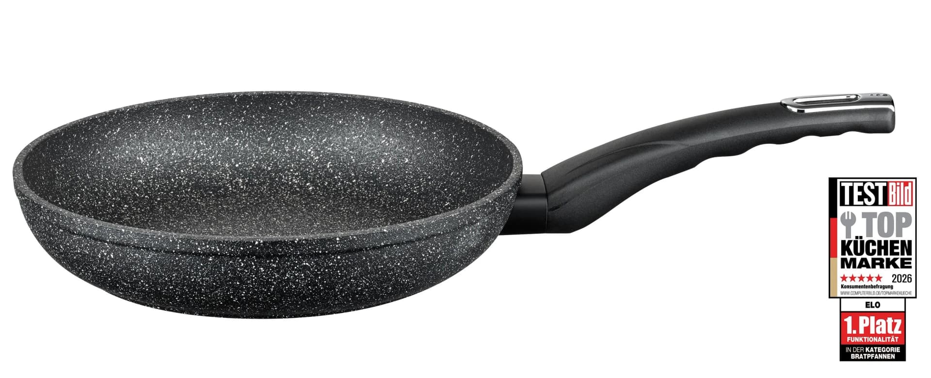 Bratpfanne ELO Granit Evolution 28cm Schwarz Induktion