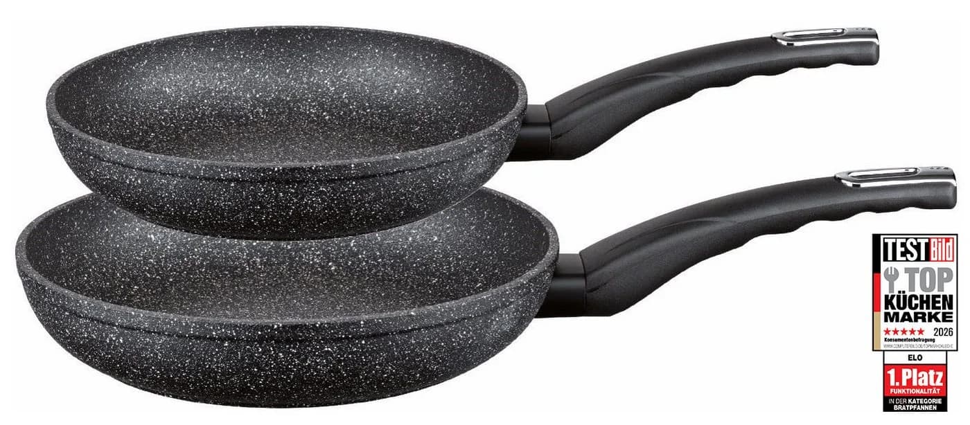 Elo Pfannen-Set Granit Evolution 2-tlg. Aluminium Schwarz Induktion - Bild 2