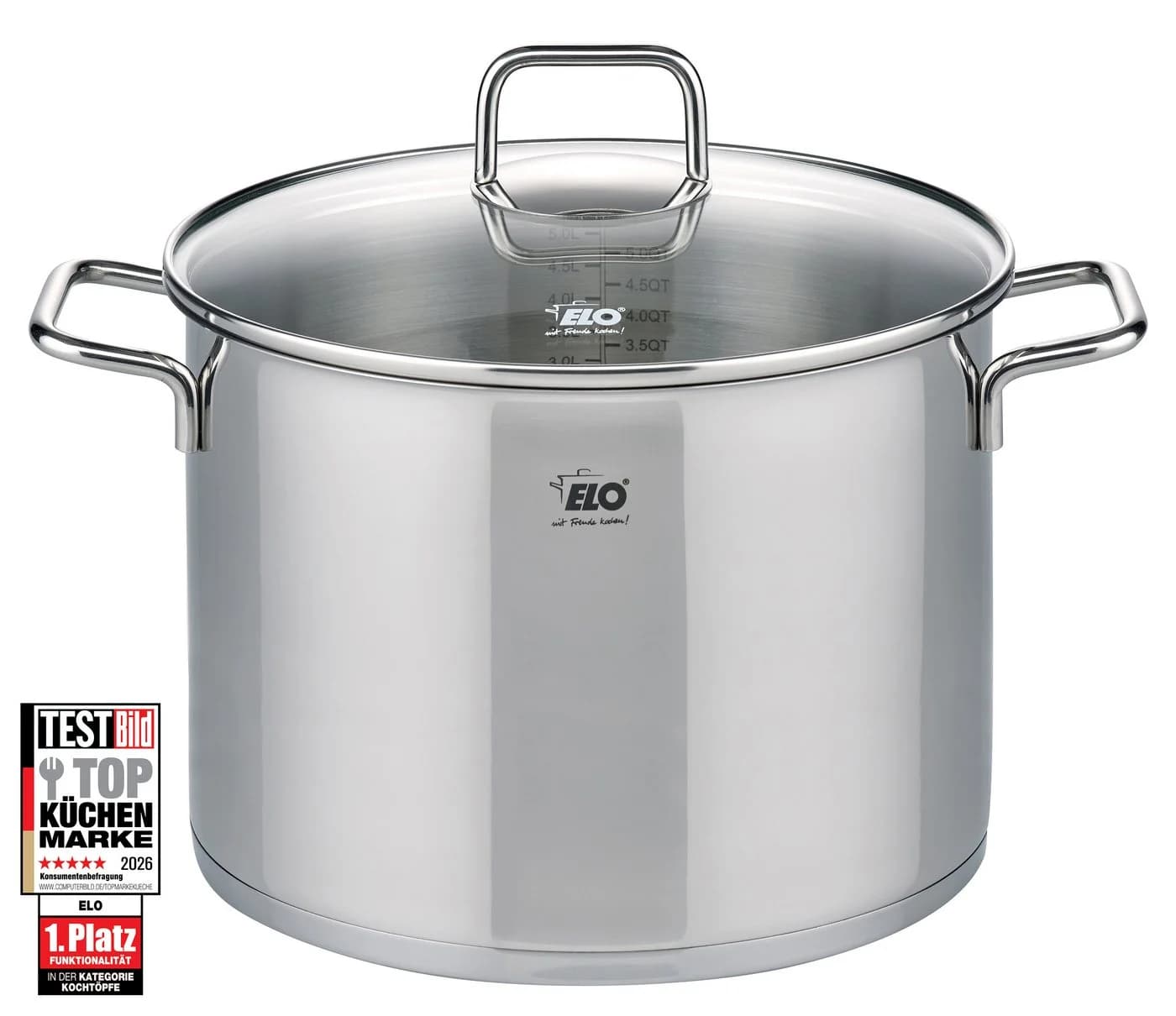 Elo Gemüsetopf Citrin Edelstahl 18/8 Hochglanzpoliert Induktion Ø 26 cm - Bild 2