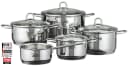 Topf-Set ELO Rubin 9-teilig Edelstahl Silber Induktion Bild 2