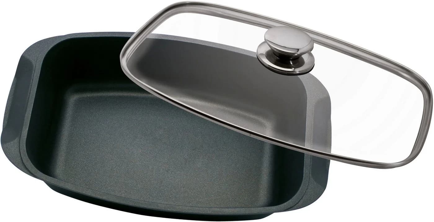 ELO BASIC Universalbräter Quatrorondo 32cm Schwarz Aluguss