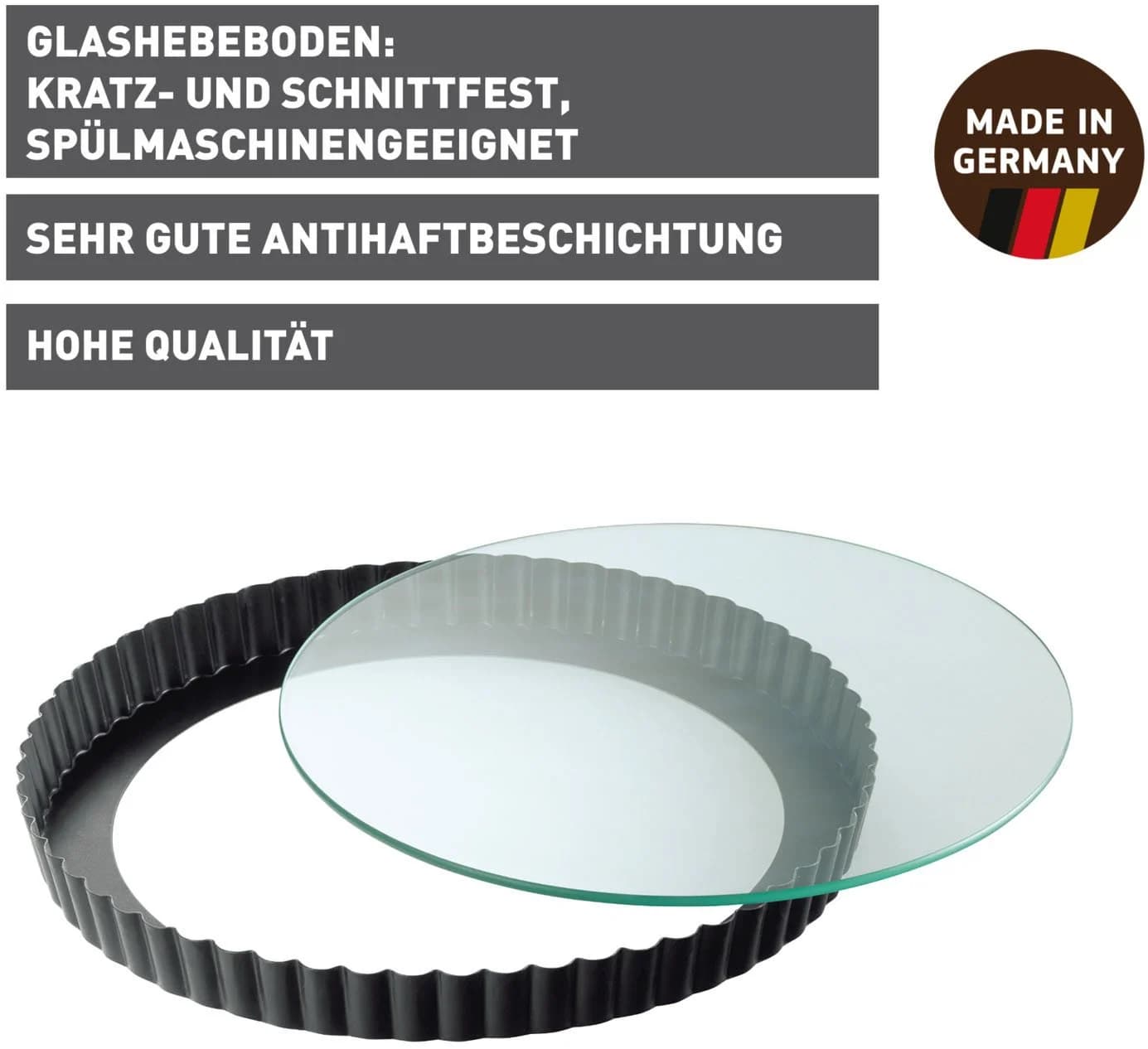 Kaiser Backformen Quicheform Inspiration Schwarz Antihaftbeschichtet