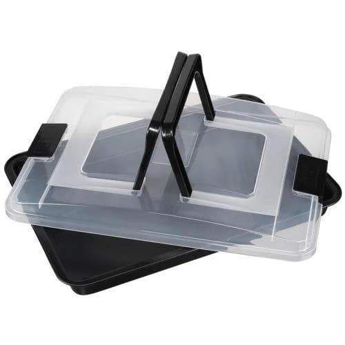 KAISER Inspiration Kuchen Backb. 42 x 29 cm mit Transporthaube