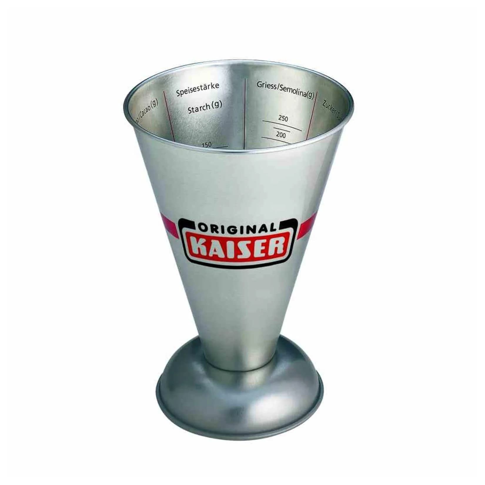 Kaiser Metall Messbecher 500 ml Silber
