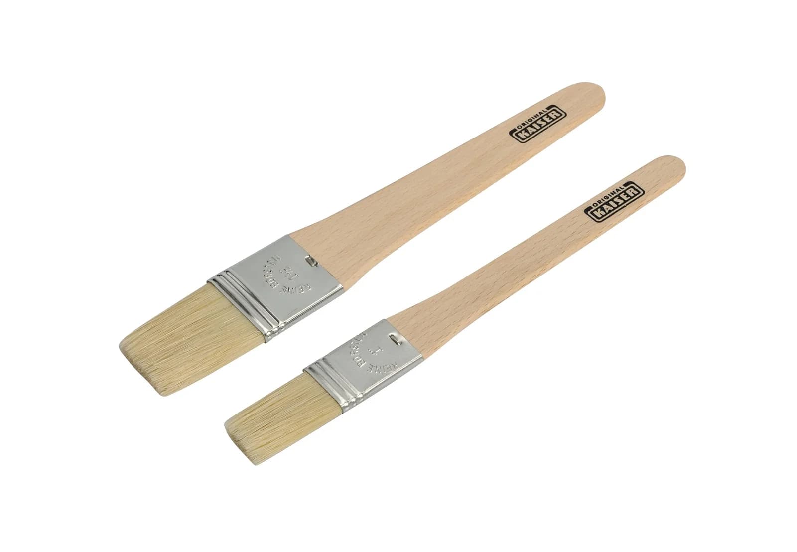 KAISER Backpinsel-Set 2-teilig Buchenholz Braun