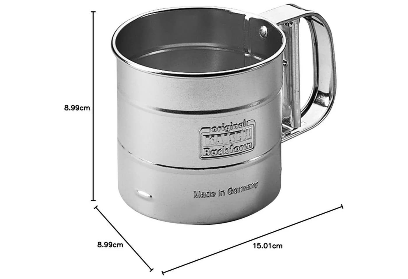 Mehl-/Puderzuckersieb KAISER Edelstahl 350g