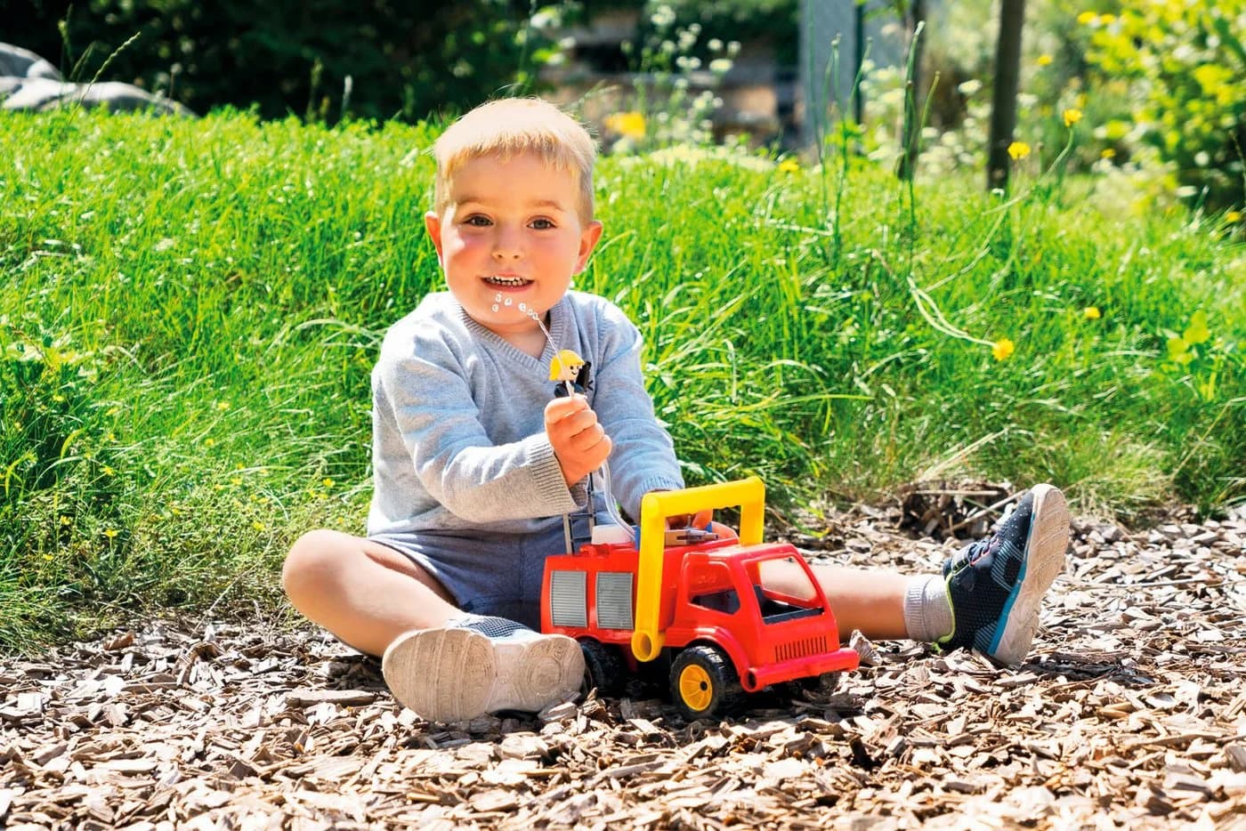 LENA® Spielzeug-Feuerwehr Aktive Bunt mit Spielfigur - Bild 4