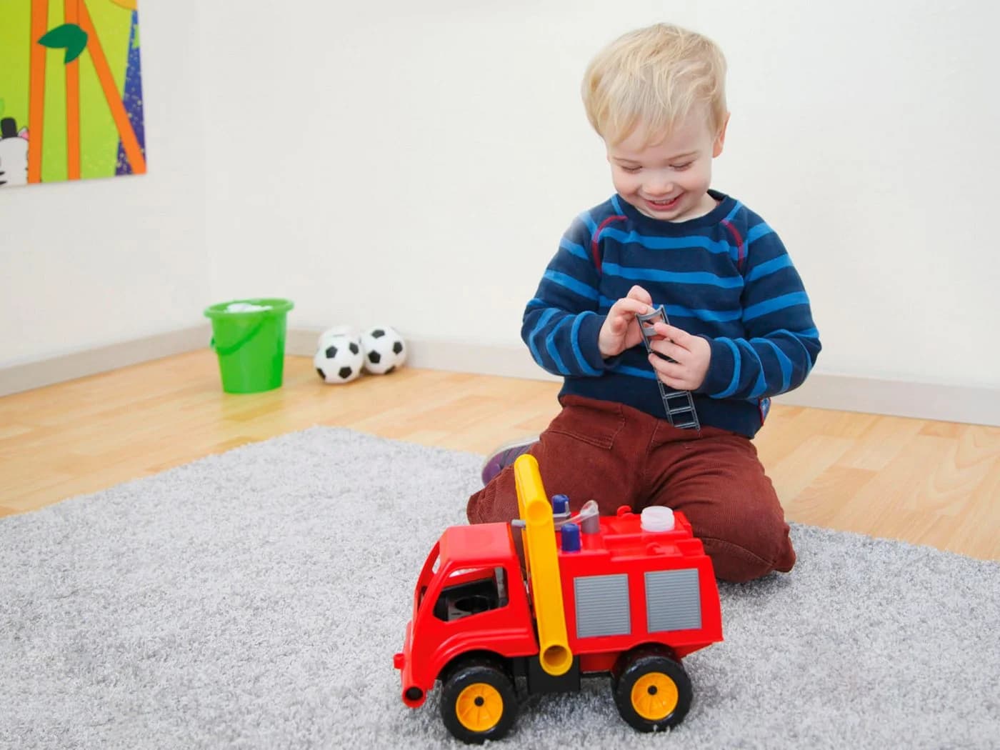 LENA® Spielzeug-Feuerwehr Aktive Bunt mit Spielfigur - Bild 5