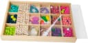 Kreativset LENA Holzperlen Holzkassette groß bunt Bild 1