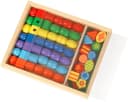 Kreativset LENA Super Beads Holzfädelperlen Bunt Bild 1