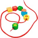Kreativset LENA Super Beads Holzfädelperlen Bunt Bild 5