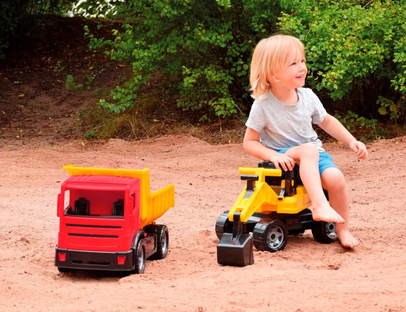 LENA® GIGA TRUCKS Muldenkipper Bunt Spielzeugfahrzeug - Bild 4