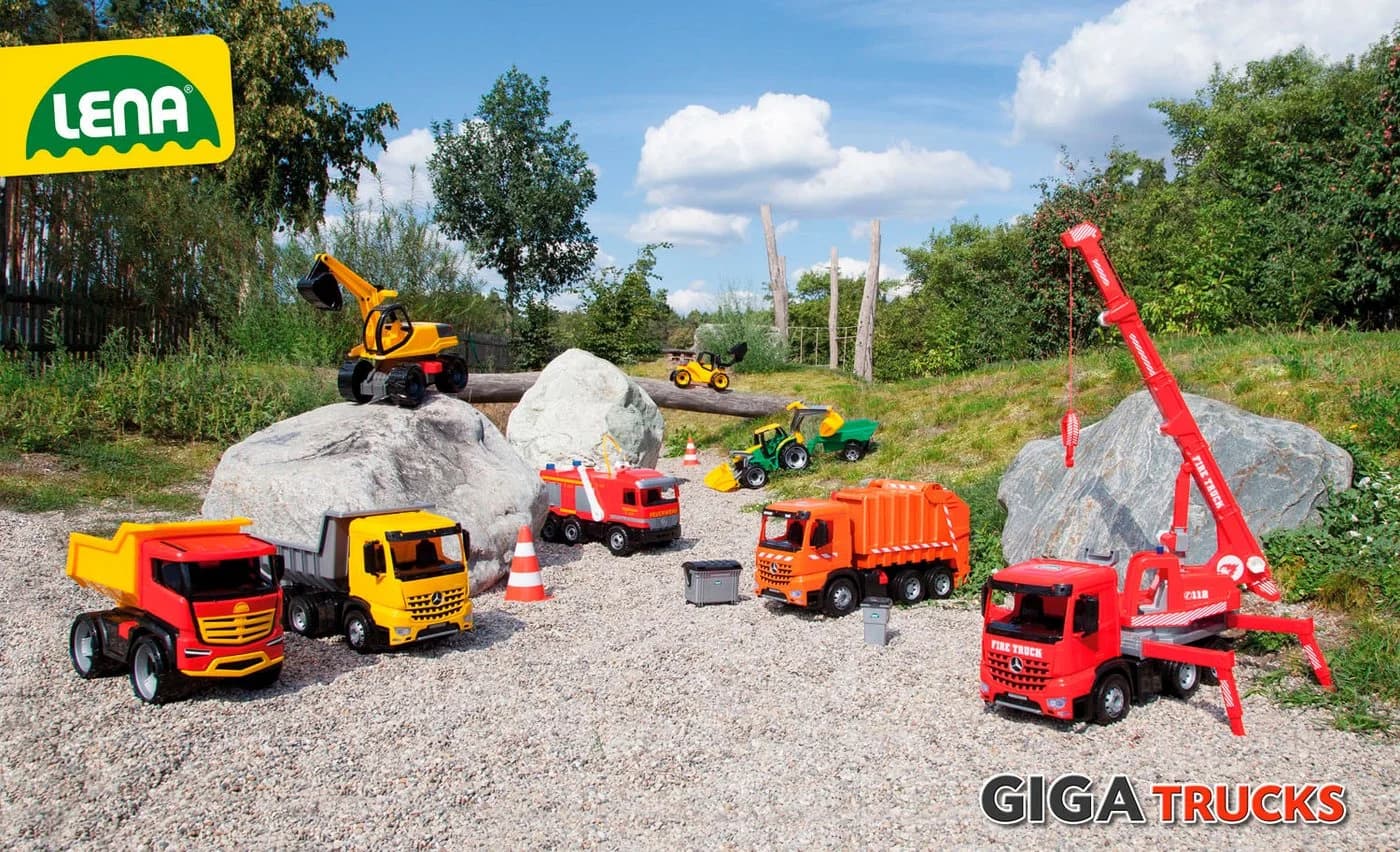 LENA® GIGA TRUCKS Muldenkipper Bunt Spielzeugfahrzeug - Bild 5
